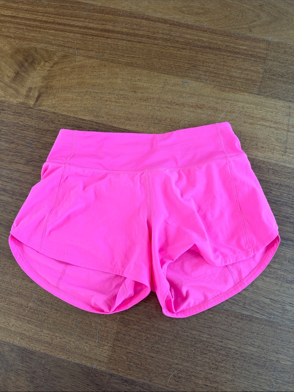 lululemon athletica Neon Pink Running Shorts
